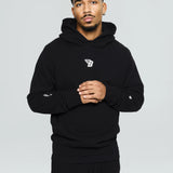 FLY INITIAL HOODIE - BLACK