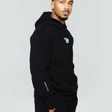 FLY INITIAL HOODIE - BLACK