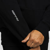 FLY INITIAL HOODIE - BLACK