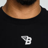 FLY INITIAL TEE - BLACK